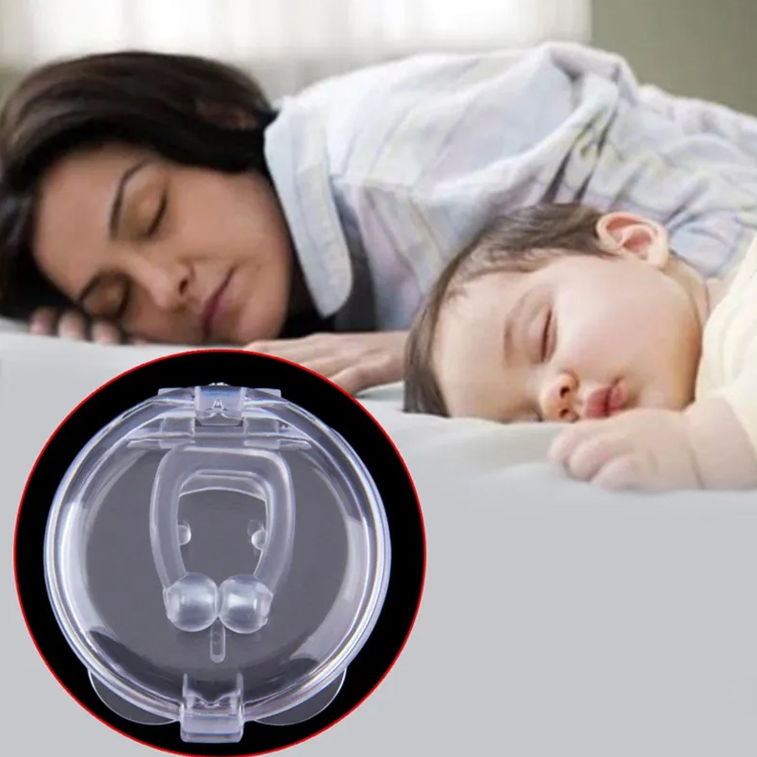 0337 Anti Snore device for men and woman Silicone Magnetic Nose Clip For heavy Snoring sleeper, Snore Stopper, Anti Snoring Device (1 Pc) 0337 Anti Snore device for men and woman Silicone Magnetic Nose Clip For heavy Snoring sleeper, Snore Stopper, Anti Snoring Device (1 Pc)